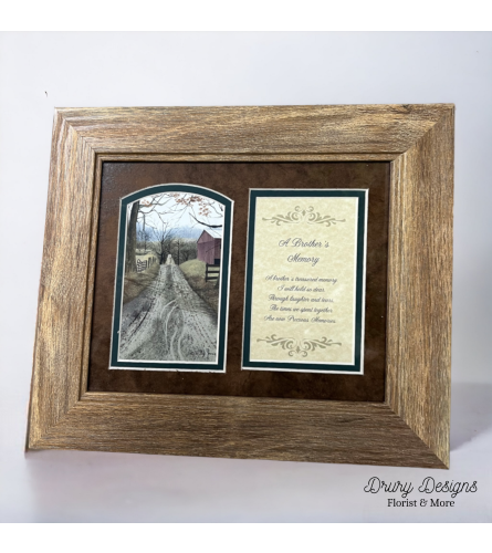 A Brother's Memory Poem Frame