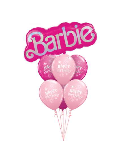 Barbie Theme Balloon Bouquet