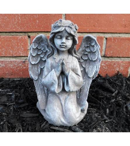 Small Kneeling Angel Statue