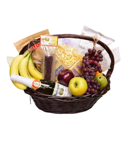 Fruit and Treats Gift Basket