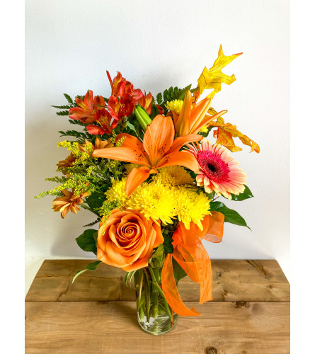 Splendor of Autumn. An arrangement by Mayfield Flowers.