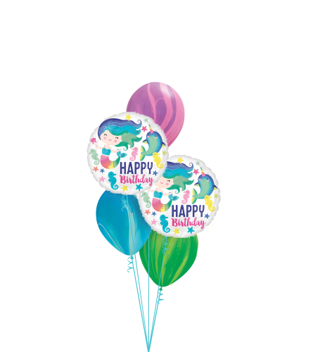 Colourful Ocean Fun Birthday Classic Balloon Bouquet