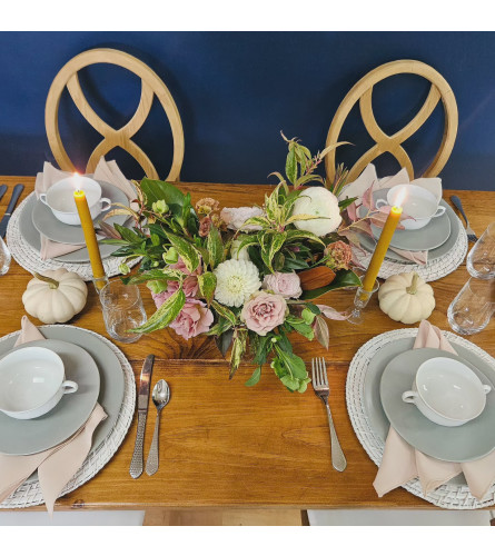 Foraged Floral Fall Arrangement