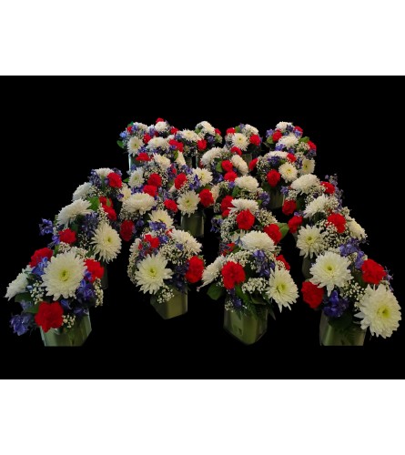 For the Red, White & Blue in you! Centerpieces