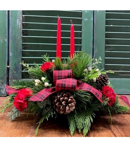 "Jingle Bells" Fresh Table Centrepiece