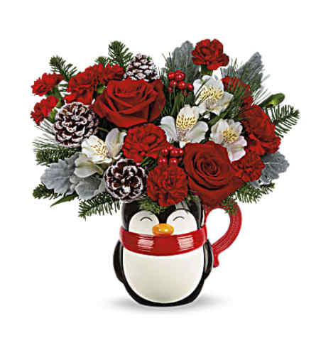 Teleflora's Send A Hug Snowy Smiles Bouquet