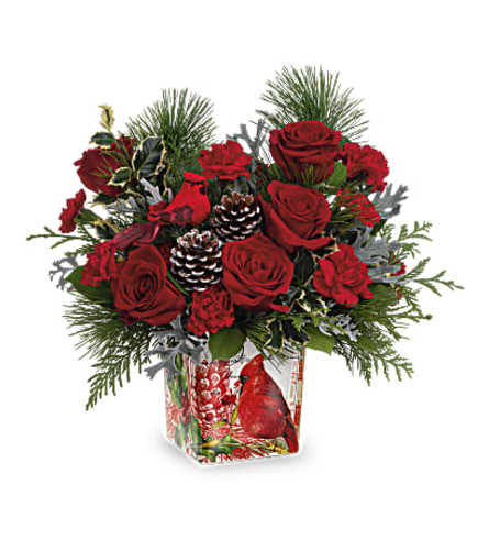 Cardinal Cheer Bouquet TF - Deluxe. An arrangement by Belak Flowers.