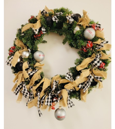 C Christmas wreath