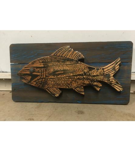 Hand Crafted Carp Wall Hanging