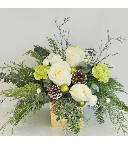 Gilded with Gold. An arrangement by Flower Trends Florists.