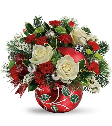 Teleflora's Classic Holly Ornament Bouquet-COQ