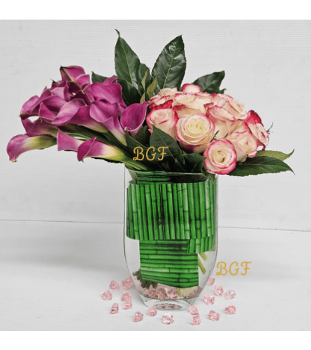 Calla Lilies And Roses Glamour