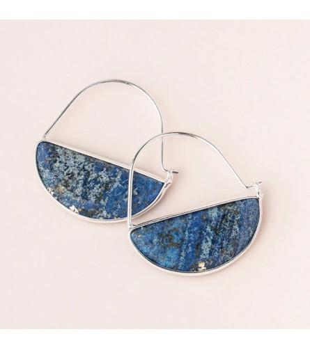 Prism Hoop Earring - Lapis/Silver