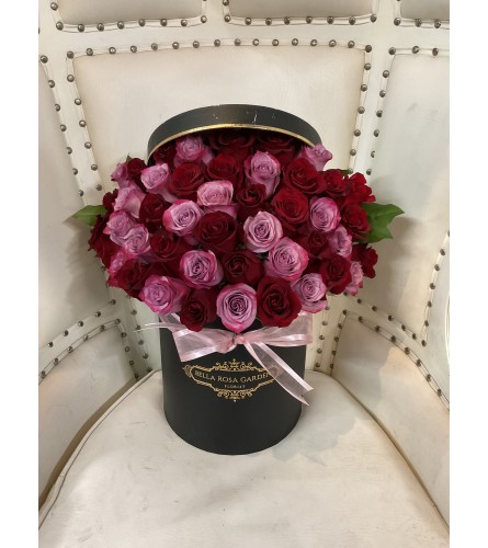 Red and Purple Rose Box