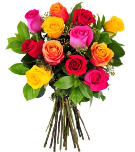 Mixed multi color Roses