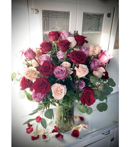 60 valentine roses