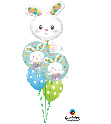 Spotted Bunny Ears Cheerful Balloon Bouquet