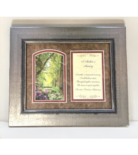 A Mother's Memory Poem Frame - Woods