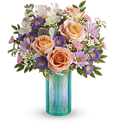 Teleflora's Aqua Rose Bouquet