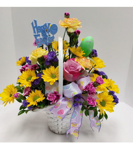 Colorful Basket of Blooms