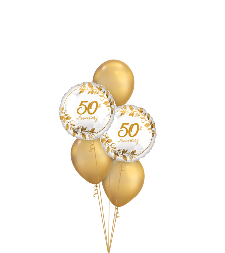 Happy 50th Anniversary Classic Balloon Bouquet