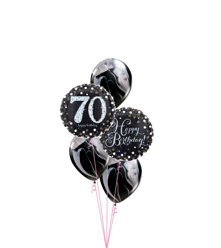 Sparkling 70 Classic Balloon Bouquet