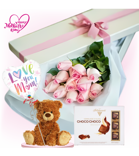 Pink Rose Elegance Box Combo