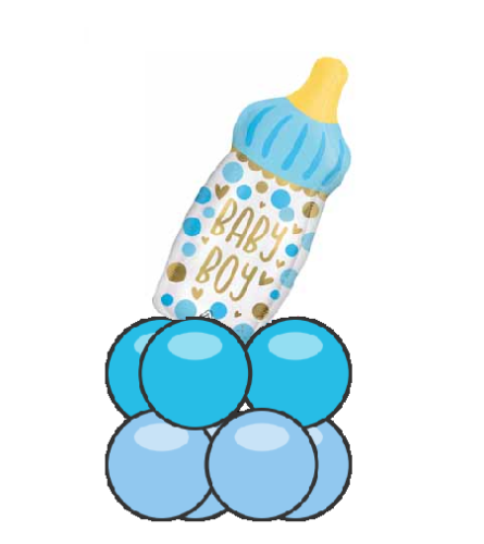 Baby Boy Bottle Balloon Super Table Topper