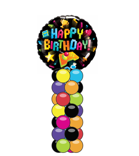 Birthday Gaming Mini Balloon Column