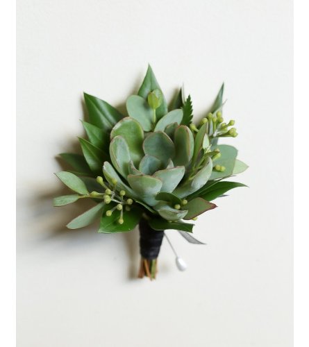 Succulent Boutonniere