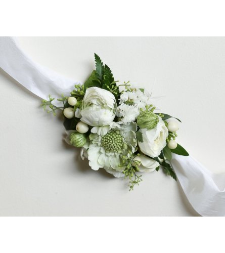 White Wrist Corsage