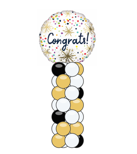 Confetti Congrats Mini Balloon Column