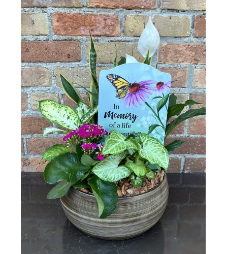 'By Design' "In Memory of a Life So Beautifully Lived" Planter