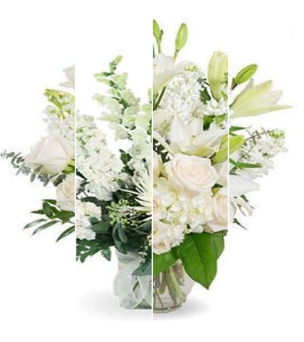 Designer's Choice Whites. An arrangement by Fletcher Heights Florist.