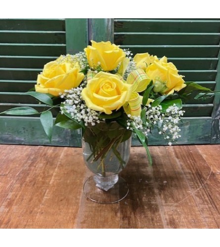 Pedestal Roses for Mom