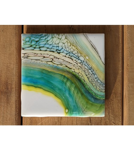 Acryllic Fluid Art Coasters