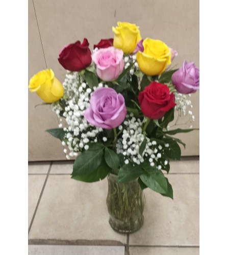 Mixed Rose Arrangement