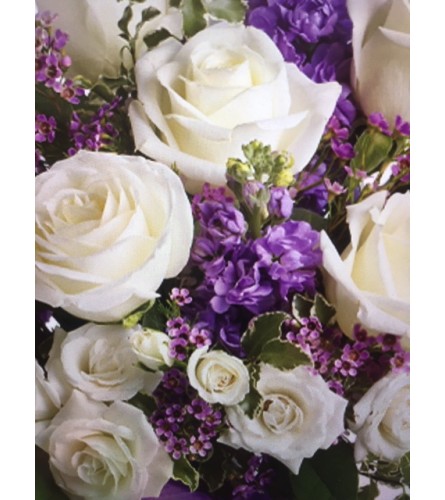 Purple Tones Handtied Bouquet - NO VASE