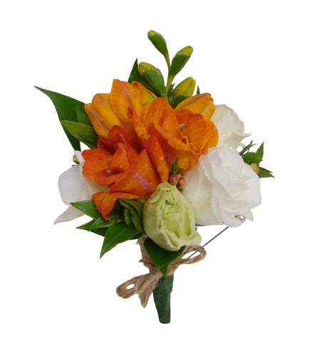 Orange Beauty Boutonniere