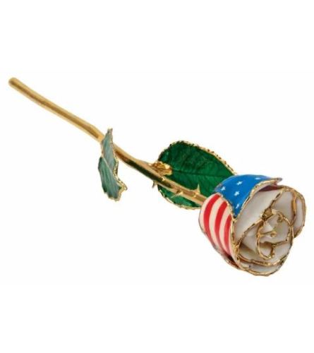 Patriotic 24k Gold Rose