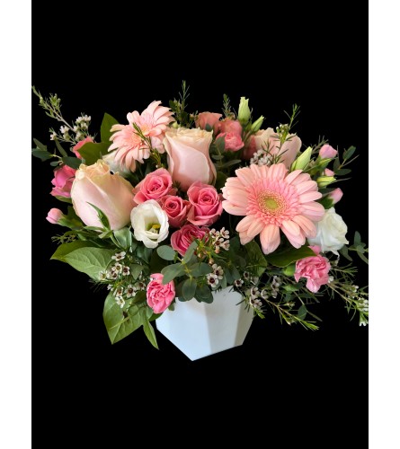 Peacefully Pink. An arrangement by Hours of Flowers.