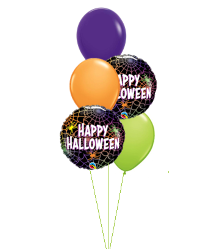 Spiders & Webs Halloween Classic Balloon Bouquet