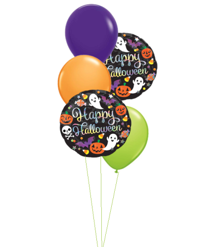 Halloween Holographic Classic Balloon Bouquet