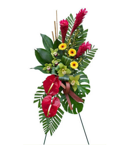STANDING SPRAY 03 - Deluxe. An arrangement by Flowers and Beyond.