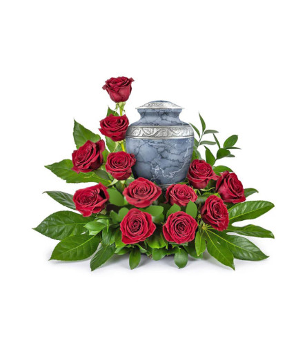 CREMATION FLOWERS 01 - Deluxe. An arrangement by Flowers and Beyond.