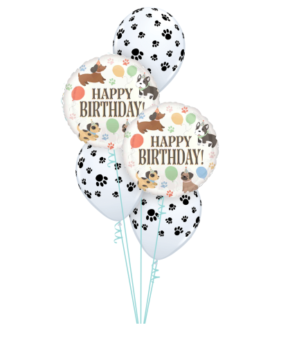 Pawsome Party Birthday Classic Balloon Bouquet. An arrangement by Balloon Bouquets Plus.