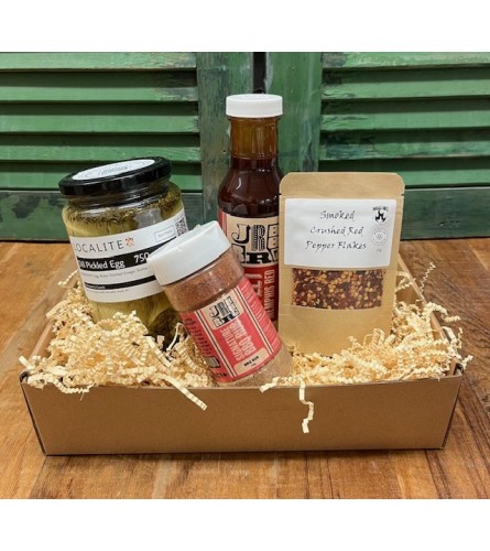 Grill Boss Food Box. An arrangement by Forest Florist.