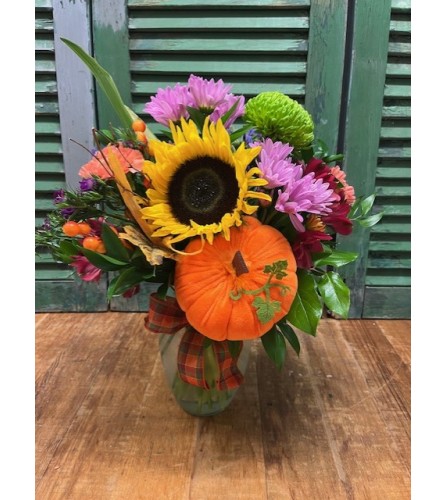 Autumn Sunflower Delight. An arrangement by Forest Florist.
