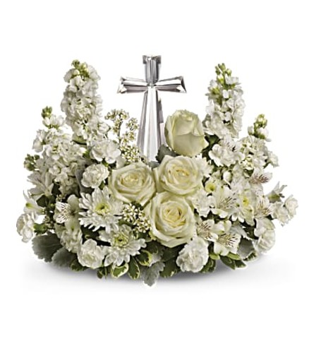 Teleflora's Divine Peace Bouquet - Deluxe. An arrangement by Mae's Flowers and Gifts.