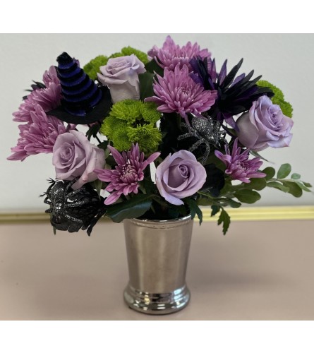 Twilight Witch's Garden. An arrangement by Mae's Flowers and Gifts.